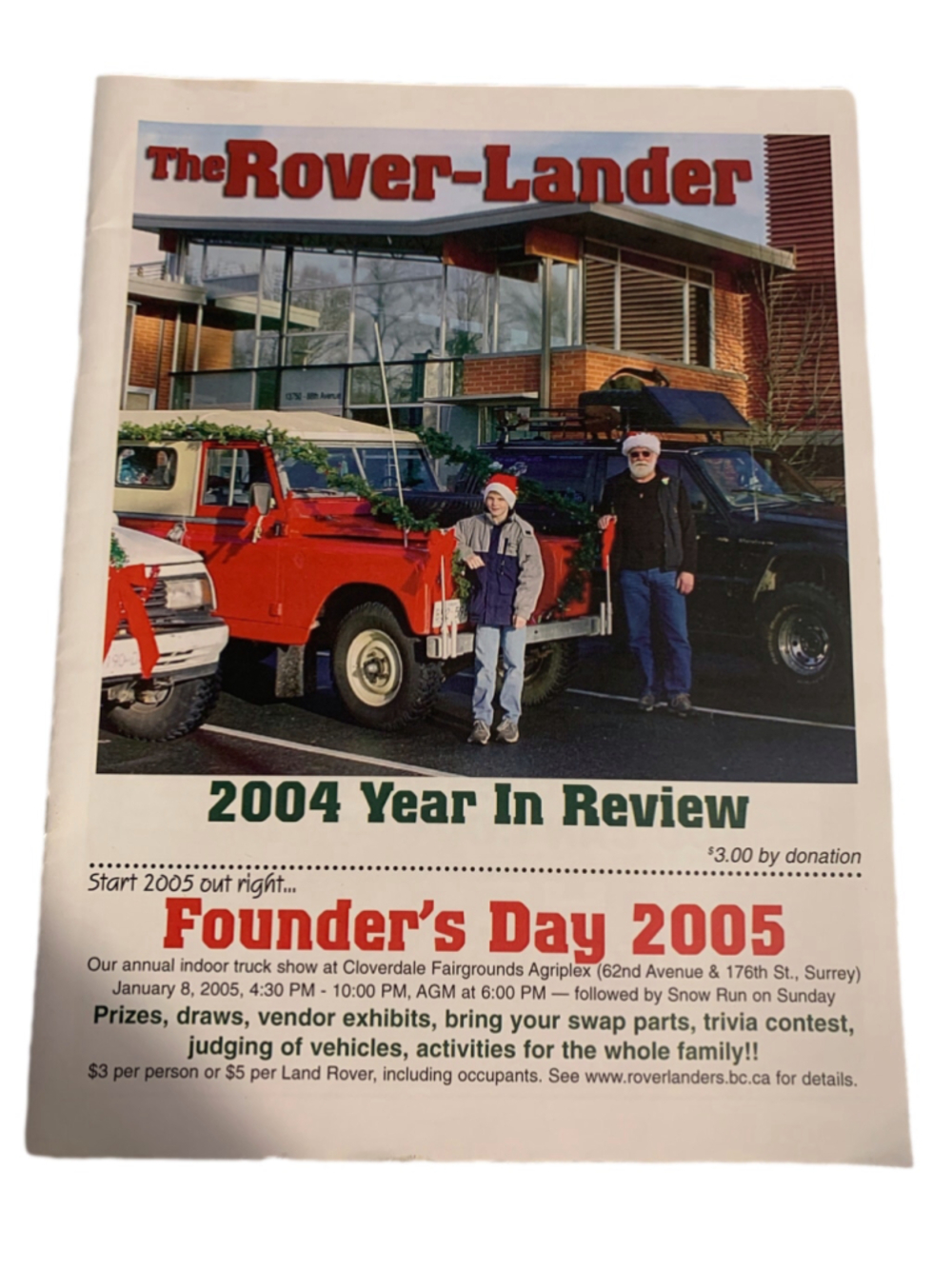 Vintage The Rover-Lander 2004 Year In Review Magazine One Size White Red